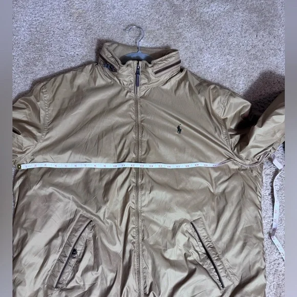 Polo Ralph Lauren Vintage Men's Jacket Beige Cotton Lined XL - Picture 7 of 15